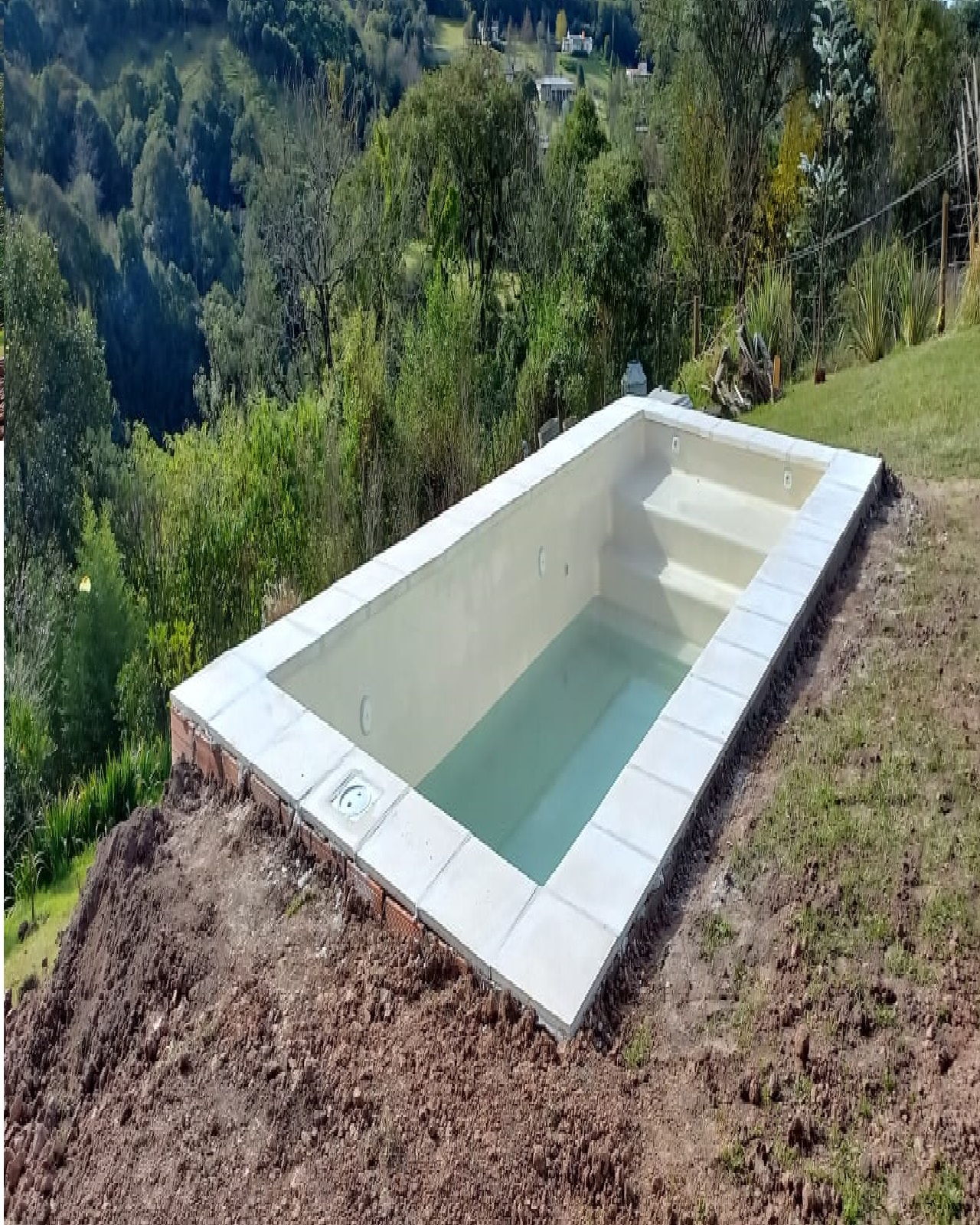 Piscina en estilo clásico